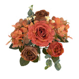 Maxbell Artificial Flowers Bouquet Bridal Bouquet Fake Flower Wedding Bride Bouquet Orange