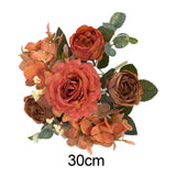 Maxbell Artificial Flowers Bouquet Bridal Bouquet Fake Flower Wedding Bride Bouquet Orange