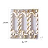 Maxbell 6x Christmas Tree Candy Cane Crutch Decoration Gift for New Year Xmas Home Aureate