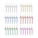 Maxbell 6x Christmas Tree Candy Cane Crutch Decoration Gift for New Year Xmas Home Aureate