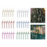 Maxbell 6x Christmas Tree Candy Cane Crutch Decoration Gift for New Year Xmas Home Aureate