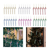 Maxbell 6x Christmas Tree Candy Cane Crutch Decoration Gift for New Year Xmas Home Aureate