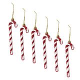Maxbell 6x Christmas Tree Candy Cane Crutch Decoration Gift for New Year Xmas Home Red