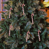 Maxbell 6x Christmas Tree Candy Cane Crutch Decoration Gift for New Year Xmas Home Red