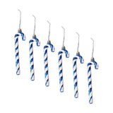 Maxbell 6x Christmas Tree Candy Cane Crutch Decoration Gift for New Year Xmas Home Blue