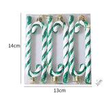 Maxbell 6x Christmas Tree Candy Cane Crutch Decoration Gift for New Year Xmas Home Green