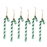 Maxbell 6x Christmas Tree Candy Cane Crutch Decoration Gift for New Year Xmas Home Green