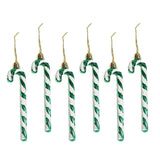Maxbell 6x Christmas Tree Candy Cane Crutch Decoration Gift for New Year Xmas Home Green