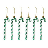 Maxbell 6x Christmas Tree Candy Cane Crutch Decoration Gift for New Year Xmas Home Green