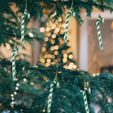 Maxbell 6x Christmas Tree Candy Cane Crutch Decoration Gift for New Year Xmas Home Green