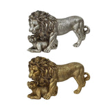 Maxbell Lion King Statue Animal Figurine Ornament for Office Living Room Accessories Aureate