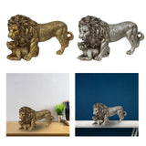 Maxbell Lion King Statue Animal Figurine Ornament for Office Living Room Accessories Aureate