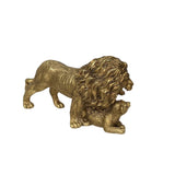 Maxbell Lion King Statue Animal Figurine Ornament for Office Living Room Accessories Aureate