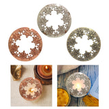 Maxbell Candle Topper Stable Burning Jar Candle Sleeve for Birthday Dinner Argent