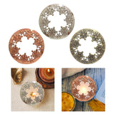 Maxbell Candle Topper Stable Burning Jar Candle Sleeve for Birthday Dinner Argent