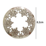 Maxbell Candle Topper Stable Burning Jar Candle Sleeve for Birthday Dinner Argent