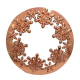 Maxbell Candle Topper Stable Burning Jar Candle Sleeve for Birthday Dinner Gold