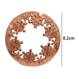 Maxbell Candle Topper Stable Burning Jar Candle Sleeve for Birthday Dinner Gold