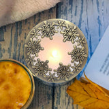 Maxbell Candle Topper Stable Burning Jar Candle Sleeve for Birthday Dinner Cyan