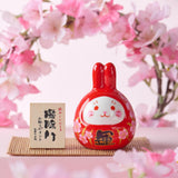 Maxbell Chinese New Year Rabbit Statue Small Bunny Figurine Miniature for Desk Decor