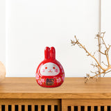 Maxbell Chinese New Year Rabbit Statue Small Bunny Figurine Miniature for Desk Decor