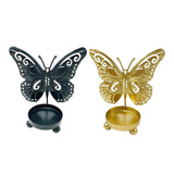 Maxbell Butterfly Candle Holder Carved Tealight Holders Candlestick Festival Decor Aureate
