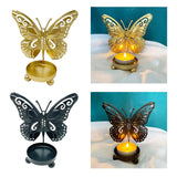 Maxbell Butterfly Candle Holder Carved Tealight Holders Candlestick Festival Decor Aureate