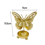 Maxbell Butterfly Candle Holder Carved Tealight Holders Candlestick Festival Decor Aureate