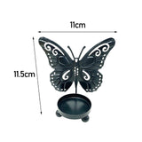 Maxbell Butterfly Candle Holder Carved Tealight Holders Candlestick Festival Decor Black