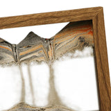 Maxbell Moving Sand Art Picture Hourglass Sandscapes Decoration for Living Room Photo Frame Style Black