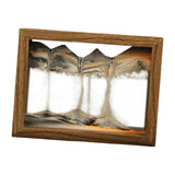 Maxbell Moving Sand Art Picture Hourglass Sandscapes Decoration for Living Room Photo Frame Style Black