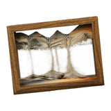 Maxbell Moving Sand Art Picture Hourglass Sandscapes Decoration for Living Room Photo Frame Style Black