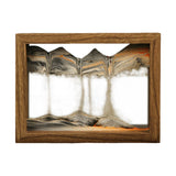 Maxbell Moving Sand Art Picture Hourglass Sandscapes Decoration for Living Room Photo Frame Style Black