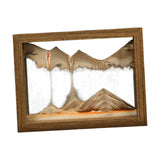 Maxbell Moving Sand Art Picture Hourglass Sandscapes Decoration for Living Room Photo Frame Brown