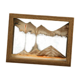 Maxbell Moving Sand Art Picture Hourglass Sandscapes Decoration for Living Room Photo Frame Brown