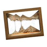 Maxbell Moving Sand Art Picture Hourglass Sandscapes Decoration for Living Room Photo Frame Brown