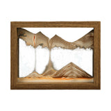 Maxbell Moving Sand Art Picture Hourglass Sandscapes Decoration for Living Room Photo Frame Brown