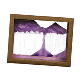 Maxbell Moving Sand Art Picture Hourglass Sandscapes Decoration for Living Room Photo Frame Purple