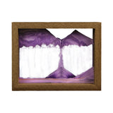 Maxbell Moving Sand Art Picture Hourglass Sandscapes Decoration for Living Room Photo Frame Purple
