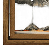 Maxbell Moving Sand Art Picture Hourglass Sandscapes Decoration for Living Room Rotary Black