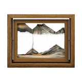 Maxbell Moving Sand Art Picture Hourglass Sandscapes Decoration for Living Room Rotary Black