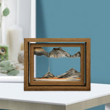 Maxbell Moving Sand Art Picture Hourglass Sandscapes Decoration for Living Room Rotary Black