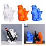 Maxbell Cute Bear Rack Statue Animal Decorative Crafts Kitchen Wedding Decor White