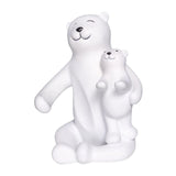 Maxbell Cute Bear Rack Statue Animal Decorative Crafts Kitchen Wedding Decor White