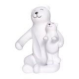 Maxbell Cute Bear Rack Statue Animal Decorative Crafts Kitchen Wedding Decor White
