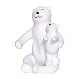 Maxbell Cute Bear Rack Statue Animal Decorative Crafts Kitchen Wedding Decor White