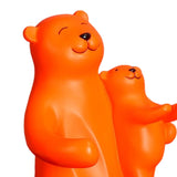 Maxbell Cute Bear Rack Statue Animal Decorative Crafts Kitchen Wedding Decor Orange