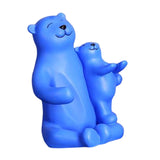 Maxbell Cute Bear Rack Statue Animal Decorative Crafts Kitchen Wedding Decor Blue