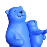 Maxbell Cute Bear Rack Statue Animal Decorative Crafts Kitchen Wedding Decor Blue