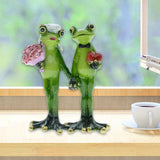 Maxbell Wedding Frog Garden Statue Resin Figurines Ornaments Backyard Cabinet Yard